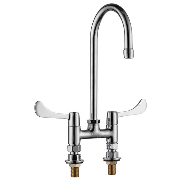 4'' (102mm) Center Deck Mounted Faucet With 5 11/16'' Swivel Gooseneck