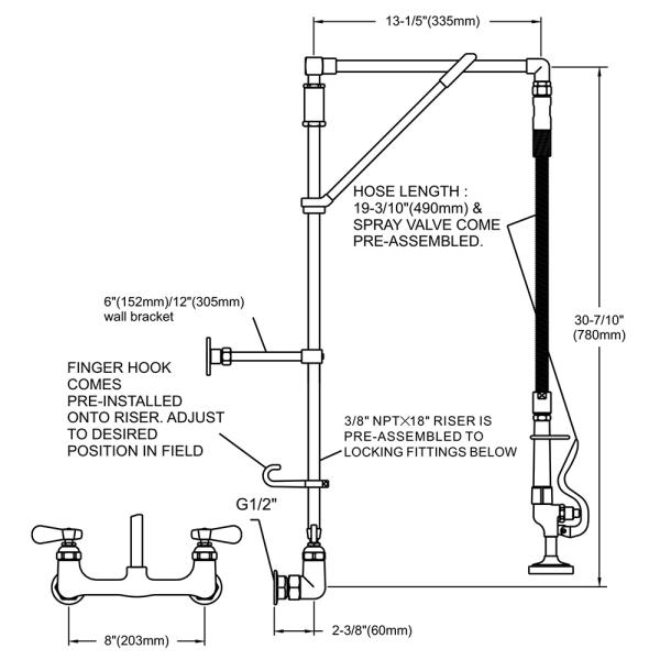 Pre-rinse Faucet