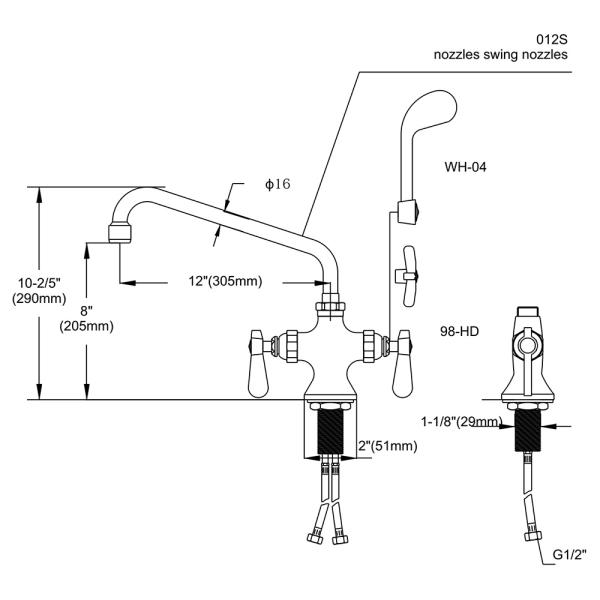 Double Pantry Faucet