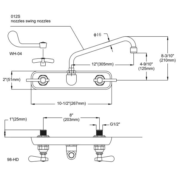 Double Workboard Faucet