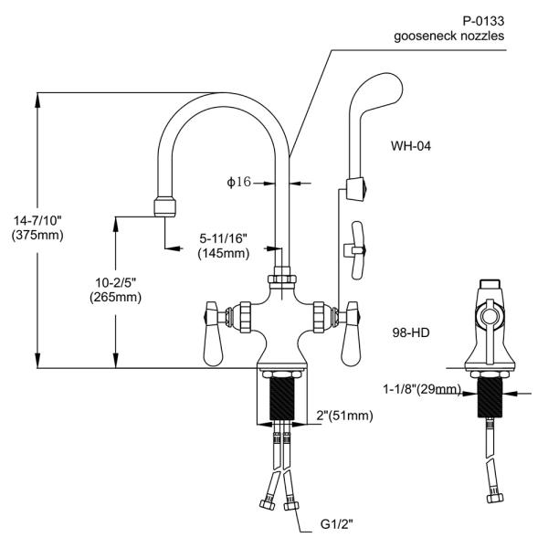 Double Pantry Faucet