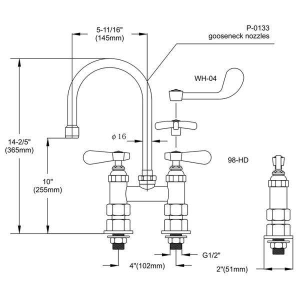 Double Pantry Faucet