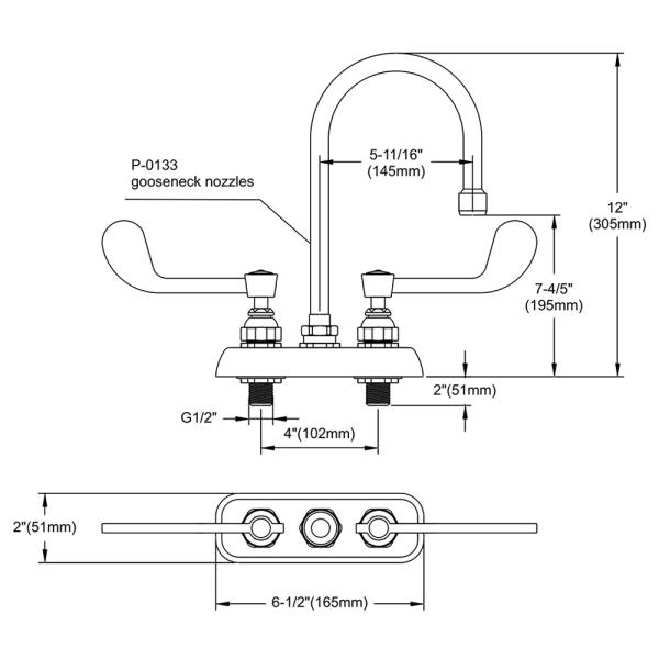 Double Workboard Faucet