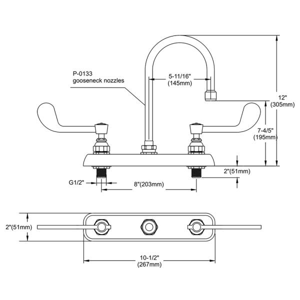 Double Workboard Faucet