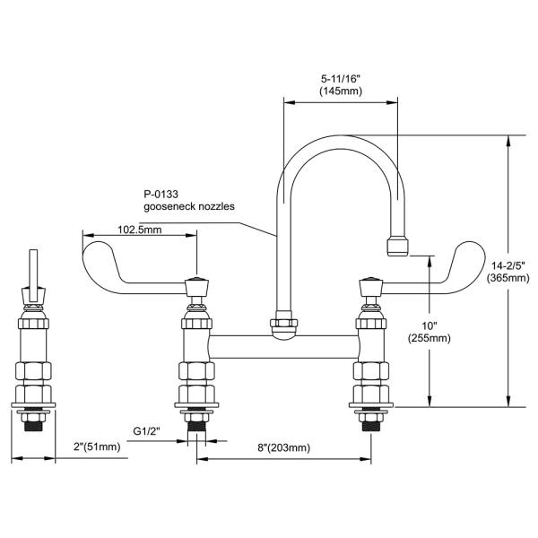 Deck Mixing Faucet