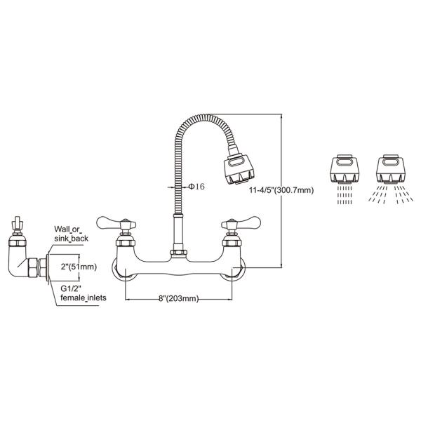 Double Pantry Faucet