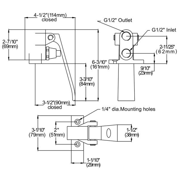 Cast Single Knee Valve