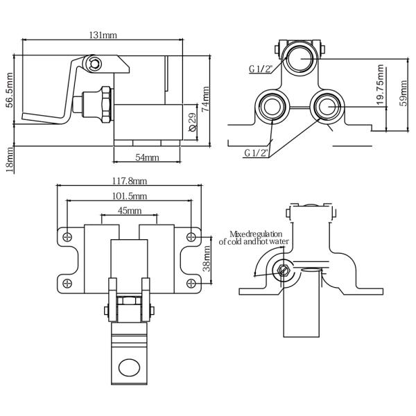 Auto Mixing Formed Foot Valve