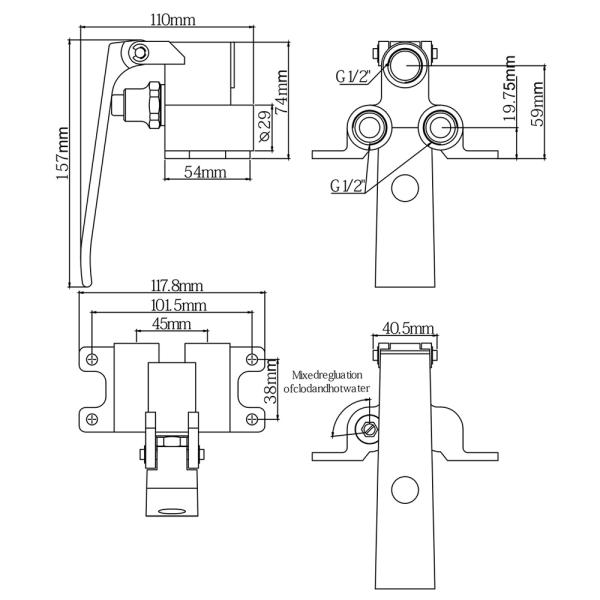 Auto Mixing Cast Knee Valve