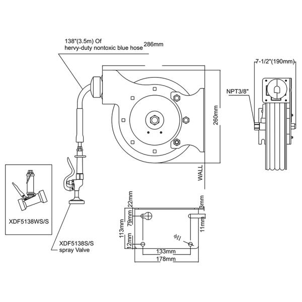 Mini Hose Reel (5M3.5M)