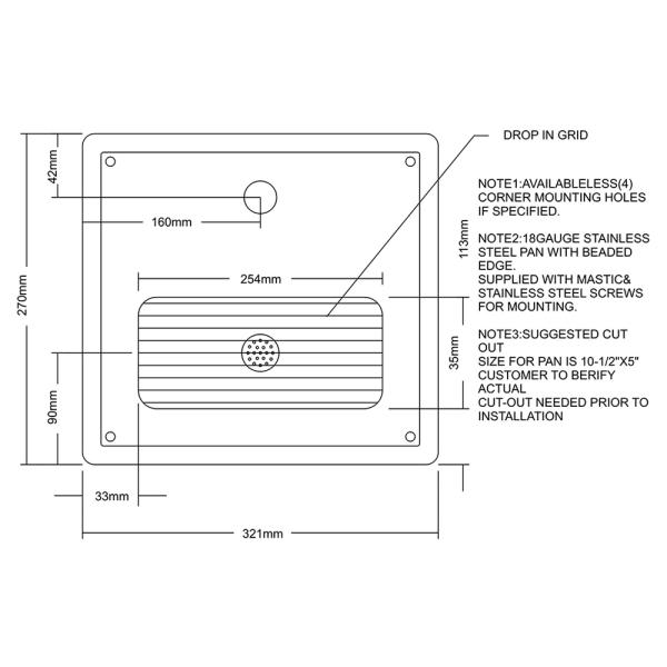 Stainless Steel Drip Pan