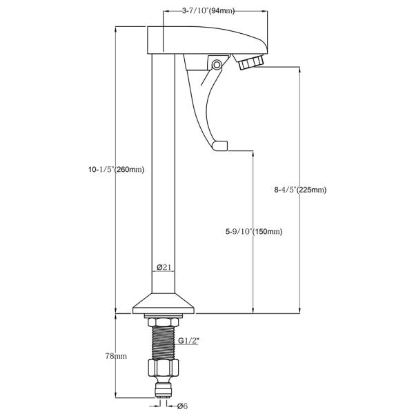 Pedestal Push Back Single Glass Filler