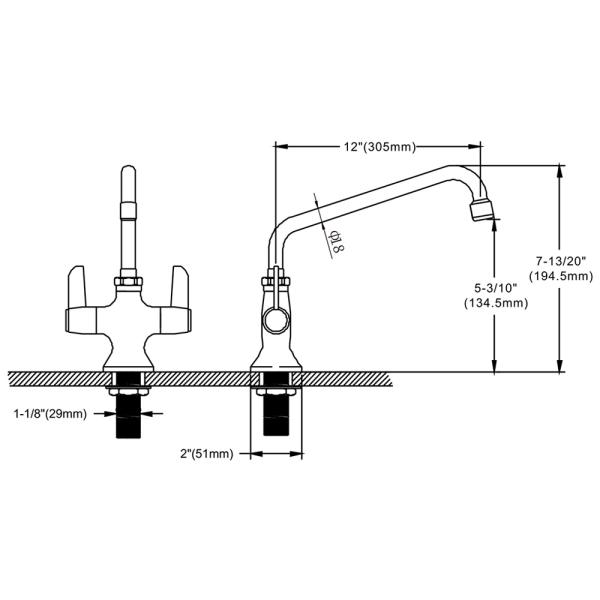 Single Hole Deck Mounted Faucet