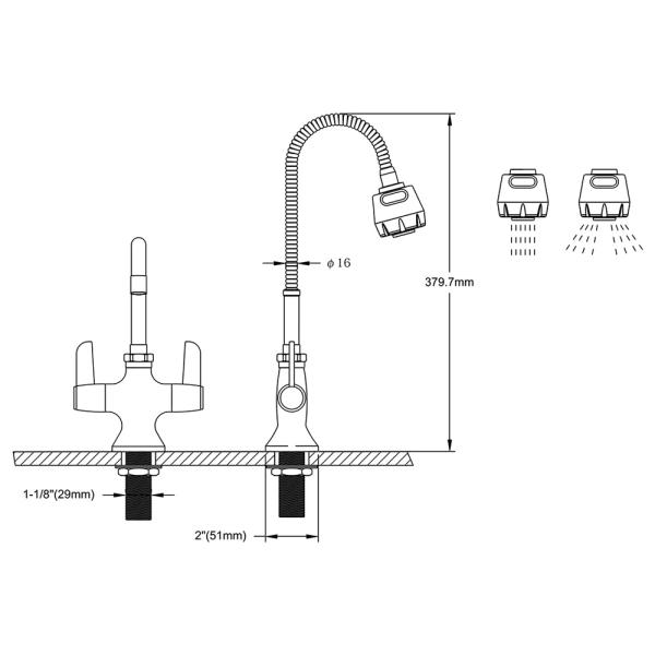 Double Pantry Faucet