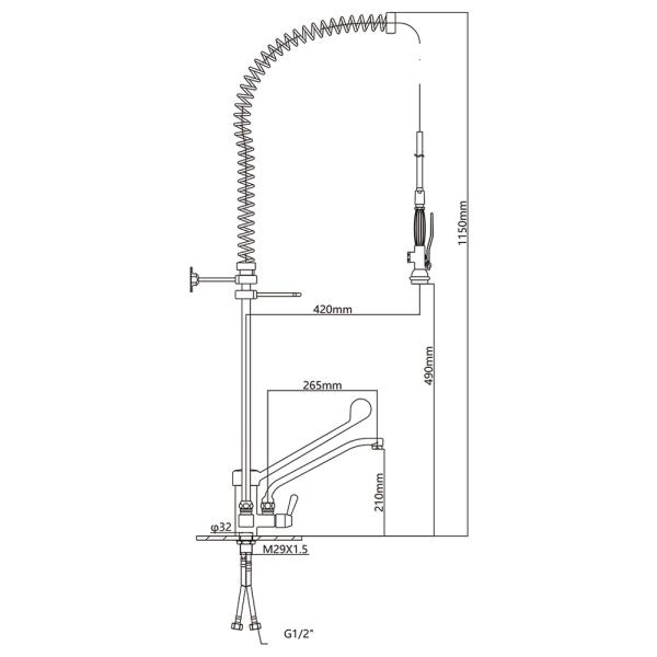 Pre-rinse Faucet