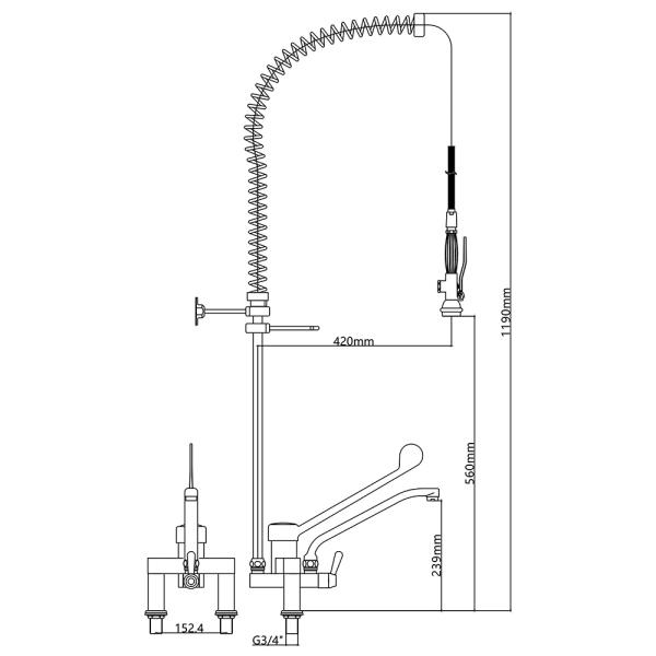 Pre-rinse Faucet