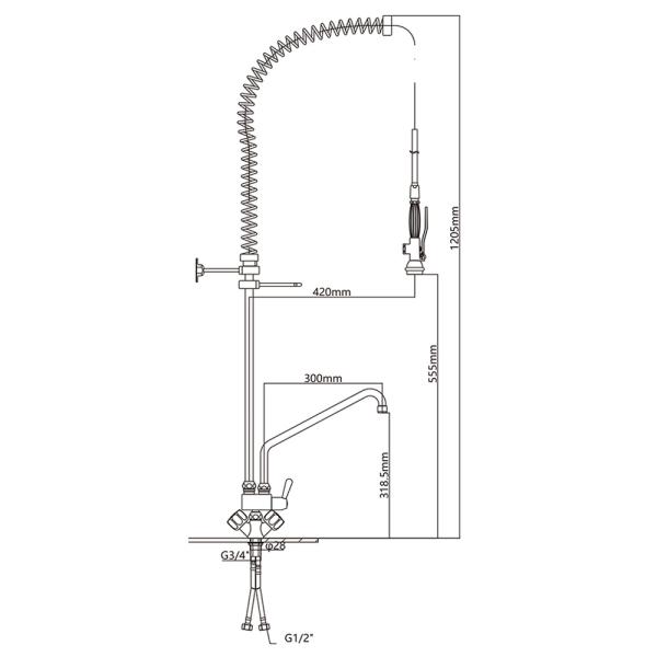 Pre-rinse Faucet