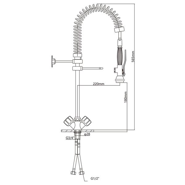 Pre-rinse Faucet