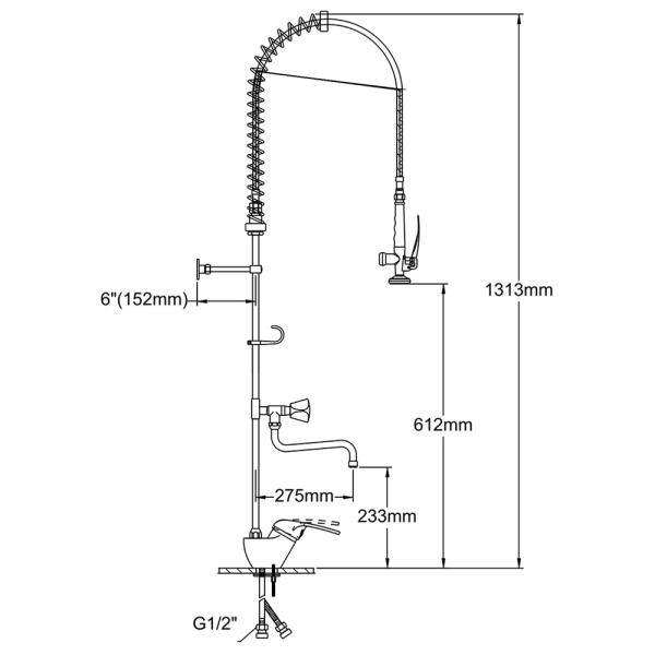 Pre-rinse Faucet