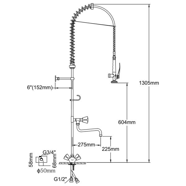 Pre-rinse Faucet