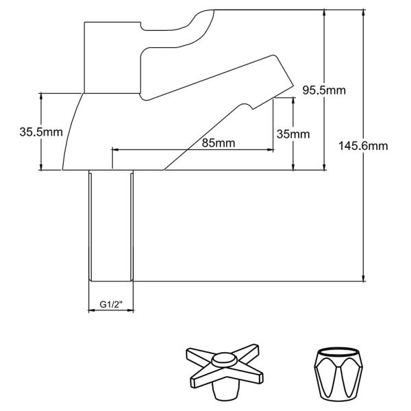 Faucet & Waste Drain For UK Market