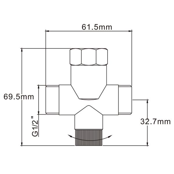 Push Tap And Mixing Valve