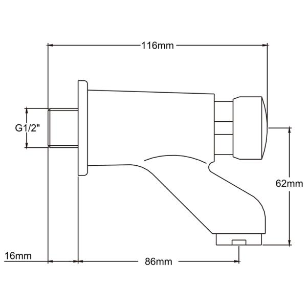 Push Tap And Mixing Valve