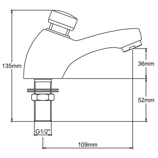 Push Tap And Mixing Valve