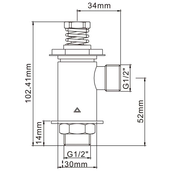 Push Tap And Mixing Valve