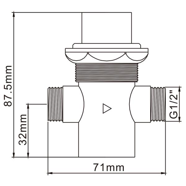 Push Tap And Mixing Valve