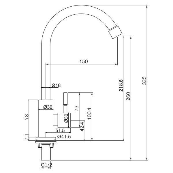 Stainless Steel Sink Faucet