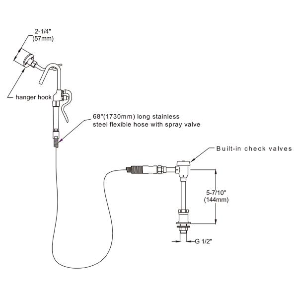 Deck-mounted Pot Filler