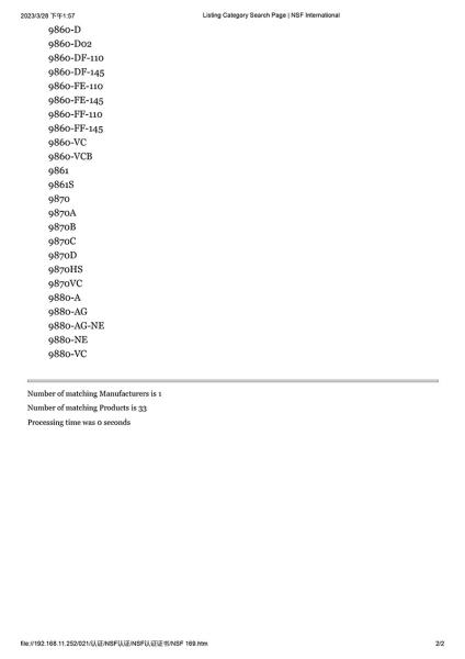 NSFANSI 169-2