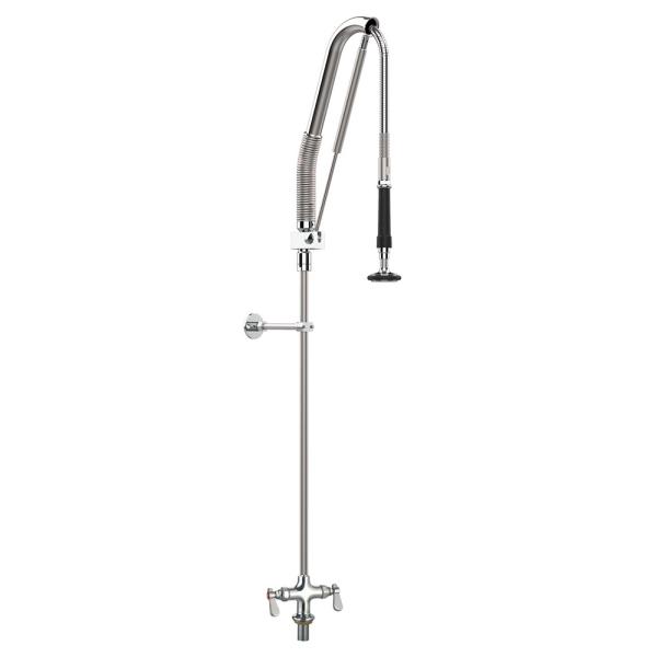 Single Hole Double Lever Deck Mounted Pre-rinse Faucet